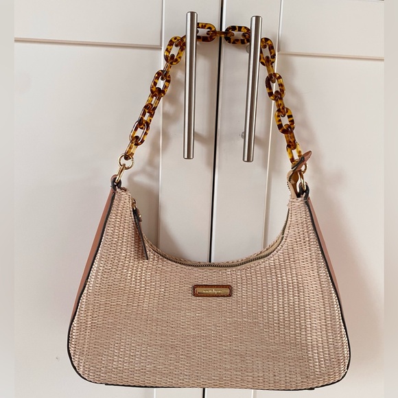 Nanette Lepore Handbags - Nanette Lepore Woven Tortoise Strap Purse